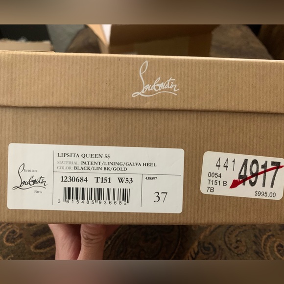 BRAND NEW Christian Louboutin Lipsita Queen Patent Red Sole Sandals - Picture 8 of 8